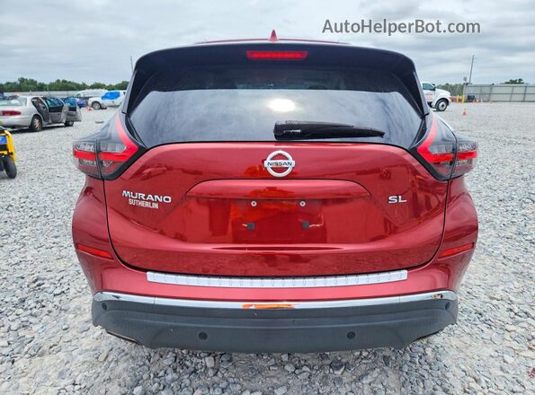 5N1AZ2MJ5KN143262 2019 NISSAN MURANO Красный Вид салона спереди