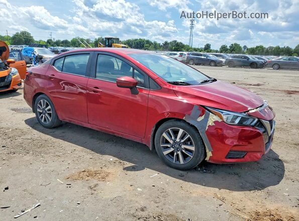 3N1CN8EV3LL844593 2020 NISSAN VERSA Red Widok z przodu
