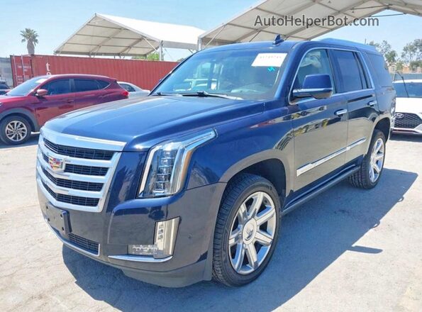 1GYS4CKJ2KR103353 2019 CADILLAC ESCALADE Blue Հետևի ձախ