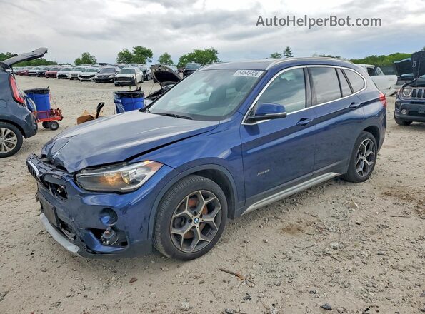 WBXHT3C31J5L25930 2018 BMW X1 Blue Tył lewy