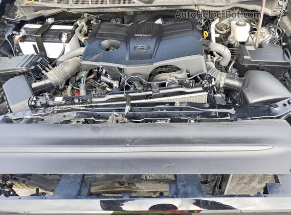 5TFLA5EC3SX046023 2025 TOYOTA TUNDRA Black Widok komory silnika