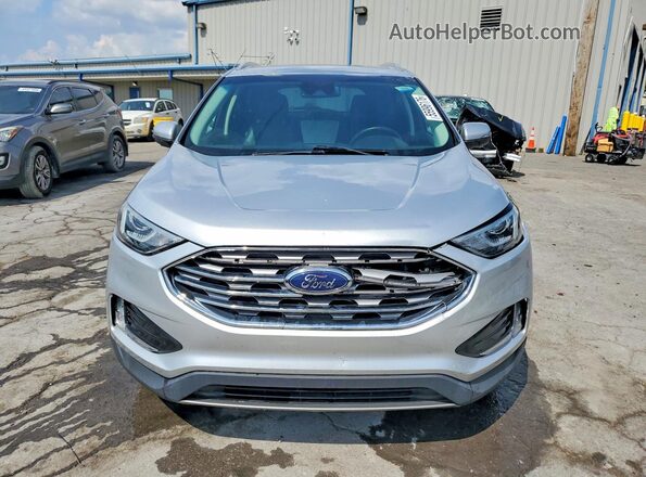2FMPK3K92KBB42465 2019 FORD EDGE Серебряный Вид сзади