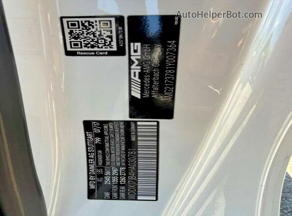 WDDXJ7JB4HA030781 2017 MERCEDES-BENZ S-CLASS White 