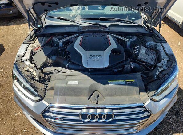 WAUB4CF55JA012347 2018 AUDI S5 Silver Engine compartment view