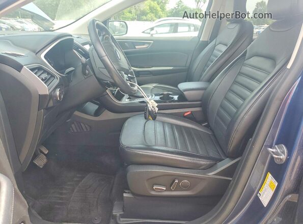 2FMPK4J91JBB49476 2018 FORD EDGE Blue წინა პანელის ხედი