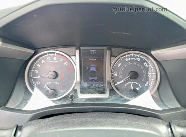 3TMCZ5AN6GM017063 2016 TOYOTA TACOMA Silver ხელსაწყოთა პანელის ხედი