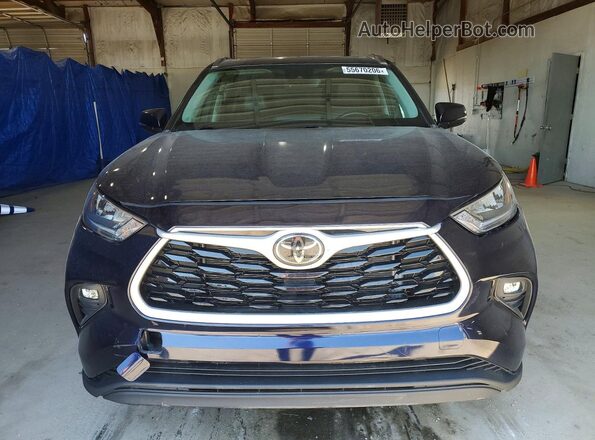 5TDGZRAH9LS005261 2020 TOYOTA HIGHLANDER Black უკანა ხედი