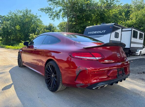 WDDWJ6EB1HF479421 2017 MERCEDES-BENZ C Red 