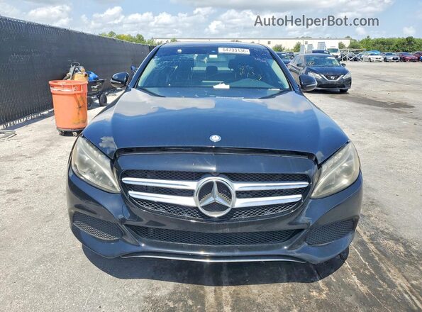 55SWF4JB6GU171703 2016 MERCEDES-BENZ C Black Vista trasera