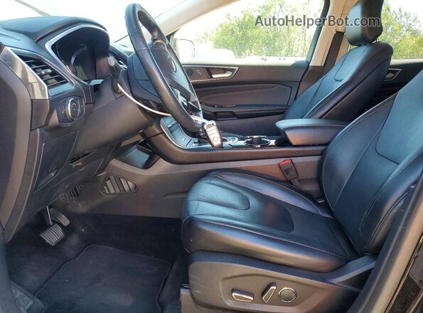 2FMPK3K95JBB68539 2018 FORD EDGE Black წინა პანელის ხედი