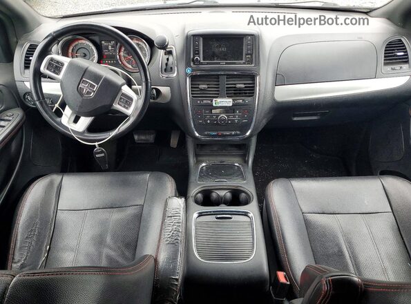 2C4RDGEG9JR359929 2018 DODGE GRAND Silver Instrument cluster view