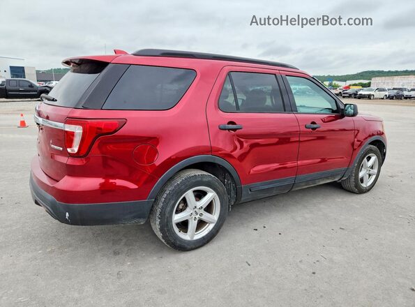 1FM5K7B87GGC53759 2016 FORD EXPLORER Red Delantero derecho