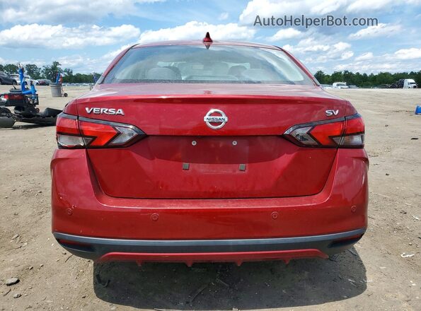 3N1CN8EV3LL844593 2020 NISSAN VERSA Red Widok wnętrza z przodu