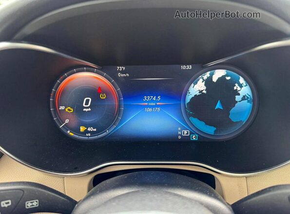 W1N0G8EB2MF918638 2021 MERCEDES-BENZ GLC-CLASS White Widok deski rozdzielczej
