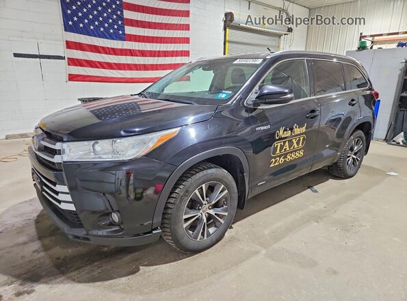 5TDJGRFH2HS020681 2017 TOYOTA HIGHLANDER Black Trasero izquierdo