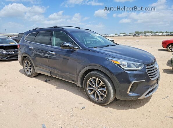 KM8SM4HF2KU305259 2019 HYUNDAI SANTA FE Синий Вид спереди