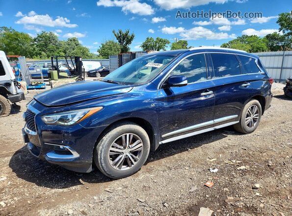 5N1DL0MM4HC520407 2017 INFINITI QX60 Blue 