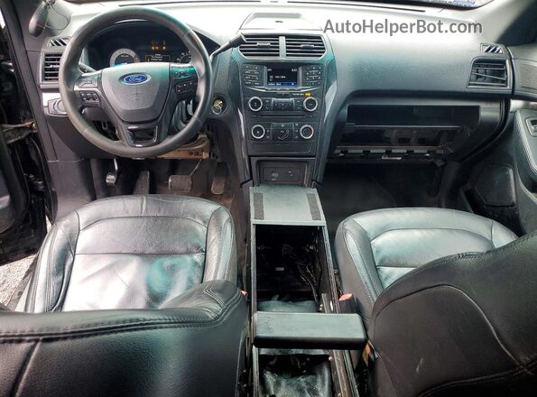 1FM5K8AR1HGA79009 2017 FORD EXPLORER Black ხელსაწყოთა პანელის ხედი