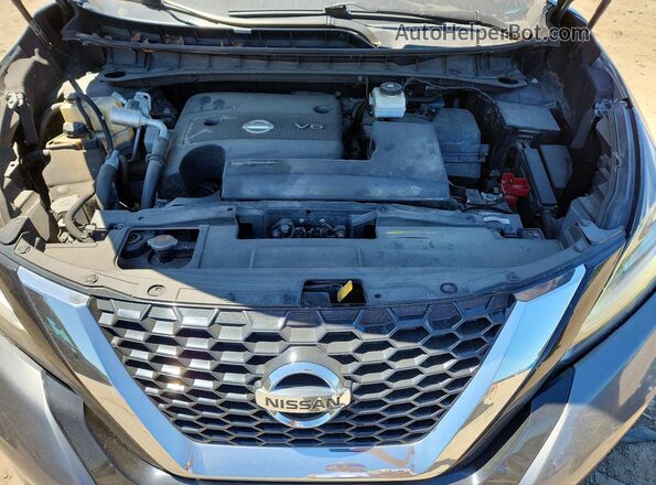 5N1AZ2BJXMC101378 2021 NISSAN MURANO Silver Widok naklejki z numerem VIN