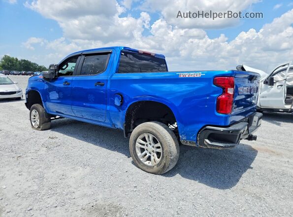 3GCUDFED4NG674658 2022 CHEVROLET SILVERADO Blue Rear right