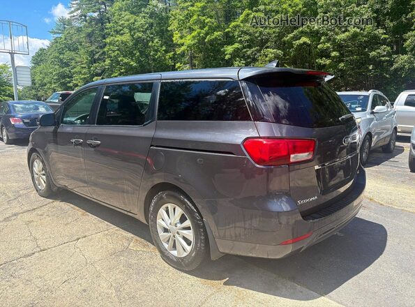KNDMB5C17J6356389 2018 KIA SEDONA Blue Przód prawy