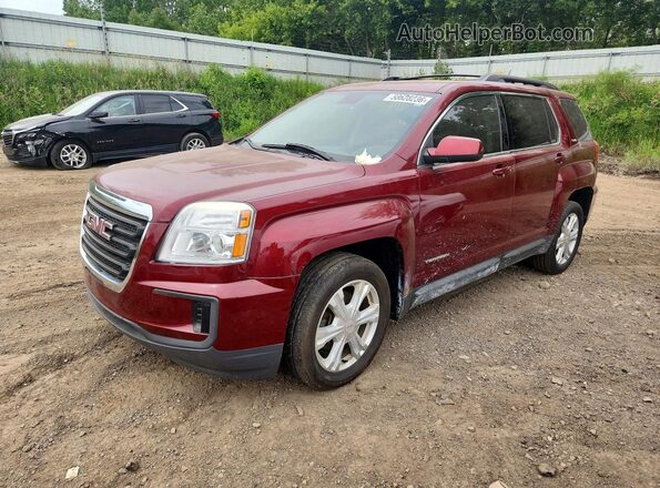 2GKFLTE32H6153542 2017 GMC TERRAIN Burgundy Հետևի ձախ
