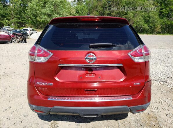 5N1AT2MV2GC845725 2016 NISSAN ROGUE Red 