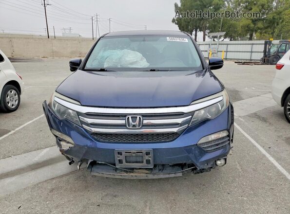 5FNYF5H39GB014133 2016 HONDA PILOT Синий Вид сзади