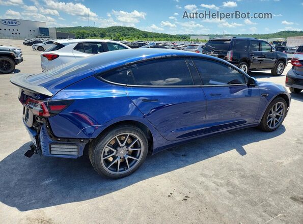 5YJ3E1EB2NF278700 2022 TESLA MODEL Синий Передняя правая четверть