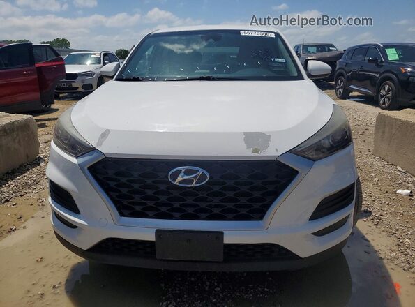 KM8J2CA4XKU971354 2019 HYUNDAI TUCSON White უკანა ხედი