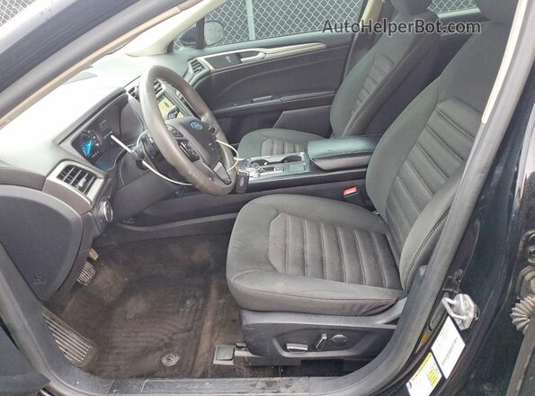 3FA6P0HD1JR266423 2018 FORD FUSION Black წინა პანელის ხედი