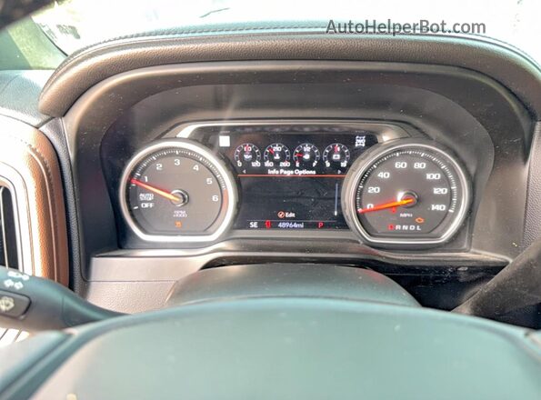 1GCUYHED5MZ345403 2021 CHEVROLET SILVERADO Black Vista del cuadro de instrumentos