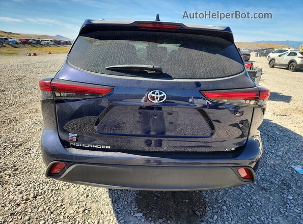 5TDGZRAH6NS117132 2022 TOYOTA HIGHLANDER Blue Vista interior delantera