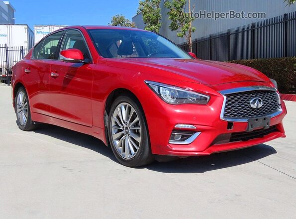 JN1EV7BP1PM512690 2023 INFINITI Q50 Red Հետևի ձախ