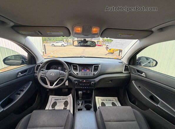 KM8J23A47JU700492 2018 HYUNDAI TUCSON Черный Вид задних сидений