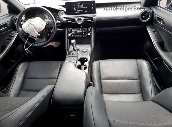 JTHDA1D2XN5118047 2022 LEXUS IS Black ხელსაწყოთა პანელის ხედი