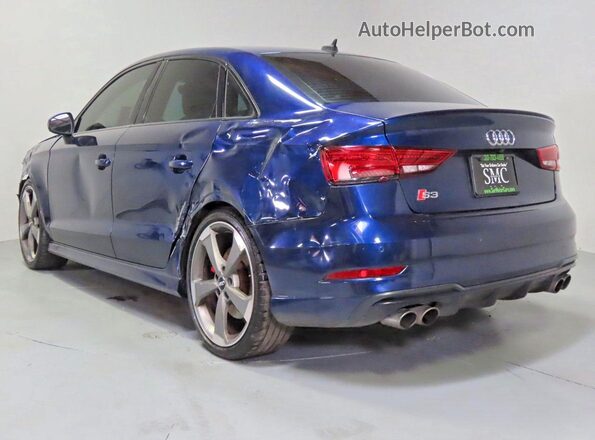 WAUB1GFF6KA100141 2019 AUDI S3 Blue Front view