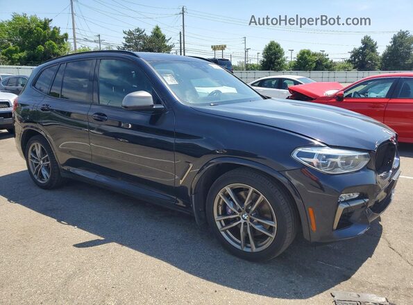 5UXTS3C58K0Z03790 2019 BMW X3 Blue Front view