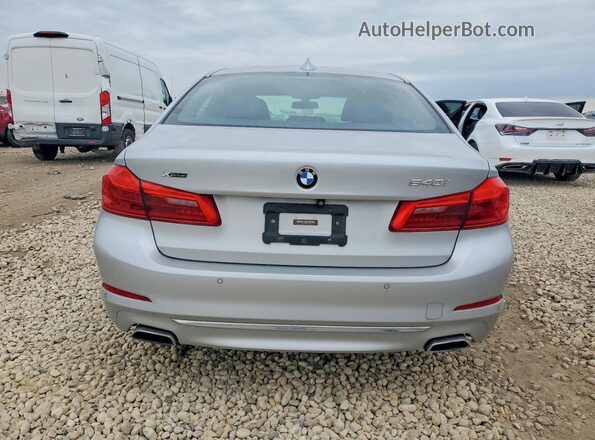 WBAJE7C35HG889320 2017 BMW 5 SERIES Silver წინა სალონის ხედი