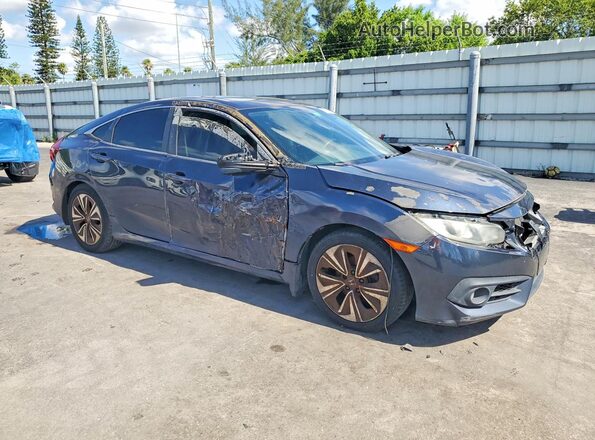19XFC1F79HE021105 2017 HONDA CIVIC Blue Widok z przodu