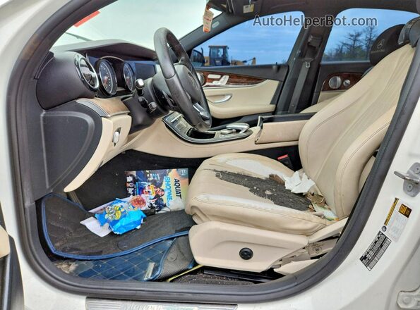 WDDZF4KB6HA052241 2017 MERCEDES-BENZ E White Առջևի վահանակի տեսք