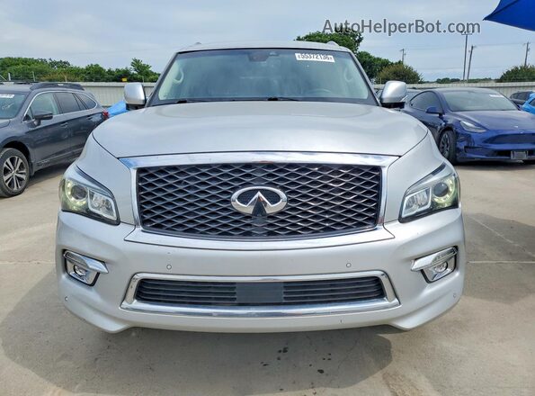 JN8AZ2NF0H9646346 2017 INFINITI QX80 Silver Widok z tyłu