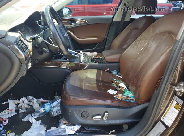 WAUD8AFCXJN039956 2018 AUDI A6 Коричневый Вид панели приборов