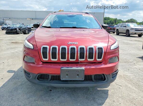 1C4PJMAB0HW564453 2017 JEEP CHEROKEE Red Widok z tyłu