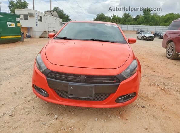 1C3CDFFA9GD816166 2016 DODGE DART Оранжевый Вид сзади