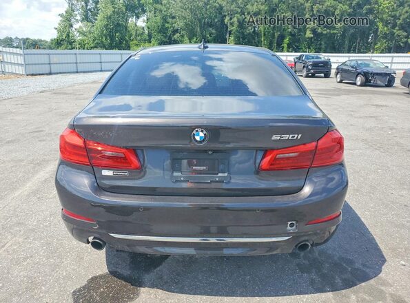 WBAJA5C37HG895037 2017 BMW 5 SERIES Brown Вид салону спереду