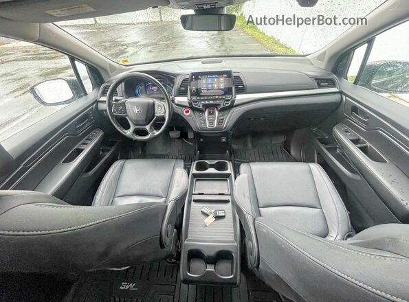 5FNRL6H74NB026354 2022 HONDA ODYSSEY Black ხელსაწყოთა პანელის ხედი