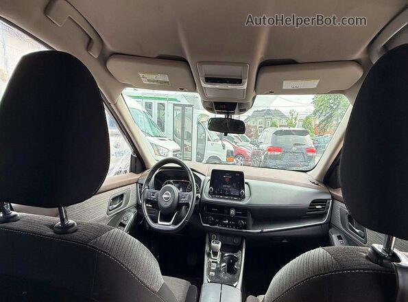 5N1AT3AA7NC691954 2022 NISSAN ROGUE Black Вид задніх сидінь
