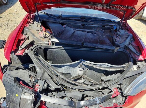5YJSA1E42HF185351 2017 TESLA MODEL S Red ძრავის განყოფილების ხედი