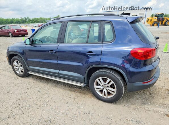 WVGAV7AX3GW600699 2016 VOLKSWAGEN TIGUAN Blue Tył prawy